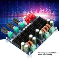 TPA3116 50W*2+100W 2.1 Channel ซับวูฟเฟอร์พลังเสียงดิจิตอลเครื่องขยายเสียง 12-26VDC