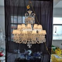 Customized Luxury Style Home Fancy Pendant Lights Indoor Hotel Modern Decorative LED Crystal Chandelier