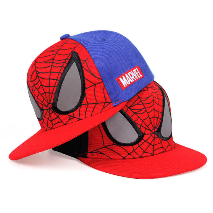 marvel-anime-children-baseball-cap-spider-man-embroidery-hats-boys-and-girls-cotton-snapback-hat