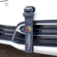 Universal Car Styling Carbon Fiber Trailer Rope Belt Sticker Strap Tow Straps For FIAT Abarth 595 500 695 Alfa Romeo 124 Spider