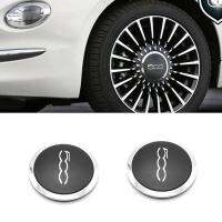 2PCS Hubcap for Fiat 500 Abarth Wheels Centre Hub Caps Dust Cover Silver 68078419AC 68078421AC