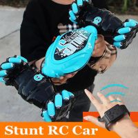 4WD 1:16 Stunt RC Car With LED Light Gesture Induction Deformation Twist Climbing Radio Controlled Car Electronic Toys for Kids