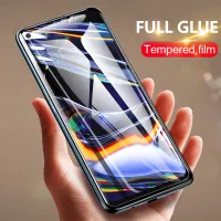 Full glue protective glass for realme xt x2 6 7 8 Q3 pro GT Neo 2 C21 C25s narzo 30a c3 8S 5G A5 screen protector tempered glass