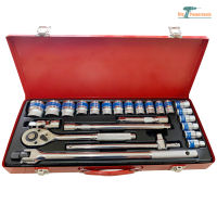 MOLITA TOOLS ชุดเครื่องมือ ประแจ ชุดบล็อก 24 ชิ้น ขนาด 1/2 (4หุน) CR-V แท้