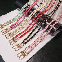 Metal and PU Chain Phone Lanyard for iphone huawei redmi xiaomi samsung Camera GoPro String Holders Long Bag Sholder Rope Phone Charms