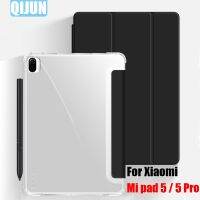 《Danqing family》แท็บเล็ตสำหรับ Xiaomi Mi Pad 5 Pro 11.0 Quot; 2021 5G PU หนังสมาร์ท Wake Trifold Solid ป้องกัน Mi Pad5 5pro