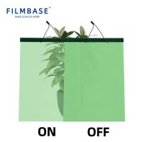 FILMBASE Self-adhesive Custom-made Pdlc Film green smart Film Color Smart Glass For Sliding Door or Window Window Sticker and Films