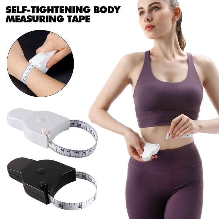 1pc White Soft Measuring Tape For Body Measurements, Including Chest,  Waist, Hips And Leg Circumference