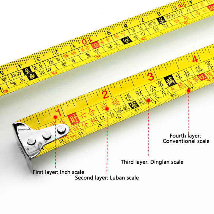 yonuo-ตลับเมตร-ตลับเมตรพกพา-อุปกรณ์สำหรับวัดและปรับระดับ-5เมตร10เมตร7-5เมตร-หน้ากว้าง25mm