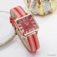 ⌚ Simple เลขโรมัน Square Alloy Case Online Celebrity Shop Hot Push Belt Quartz Womens Watch