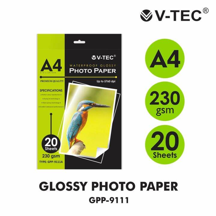 VTEC Glossy Photo Paper A4 230 gsm GPP9111A Lazada Indonesia