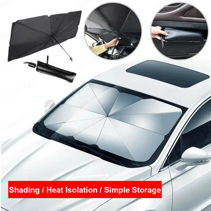 Auto Windshield Sun Shade Extendable and Sun Blocking Lazada