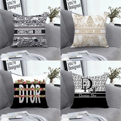 【SALES】 Light luxury D home trendy brand pillow sofa living room cushion Nordic bedroom model decoration big removable and washable