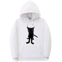 Funny Big Foot Jinx Cat Hoodie Men Women Kawaii Cute Animal Hooded Sweatshirt Male Oversized Hoodies Unisex Fashion Streetwear 4XL 5XL 6XL