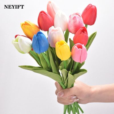 3/5/10PCS Tulip Artificial Flower Artificial Bouquet Tulips Fake Flower for Wedding Home Garden Decor