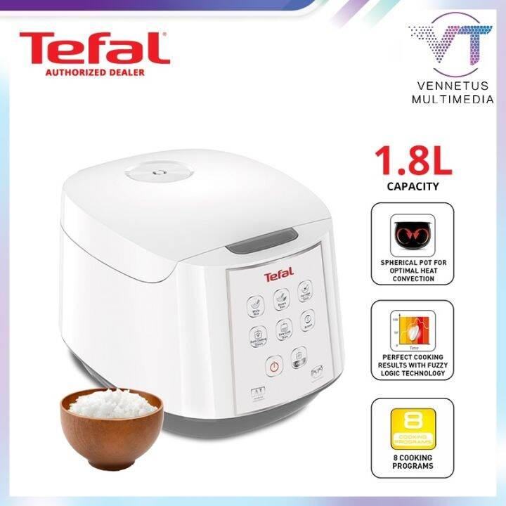 NEW Tefal 1.8L Fuzzy Logic Jar Rice Cooker RK7321 MULTIMEDIA