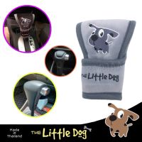 หุ้มหัวเกียร์ออโต้ (มีบีบด้านข้าง) ลาย Little Dog เนื้อผ้า ปักลายการ์ตูน