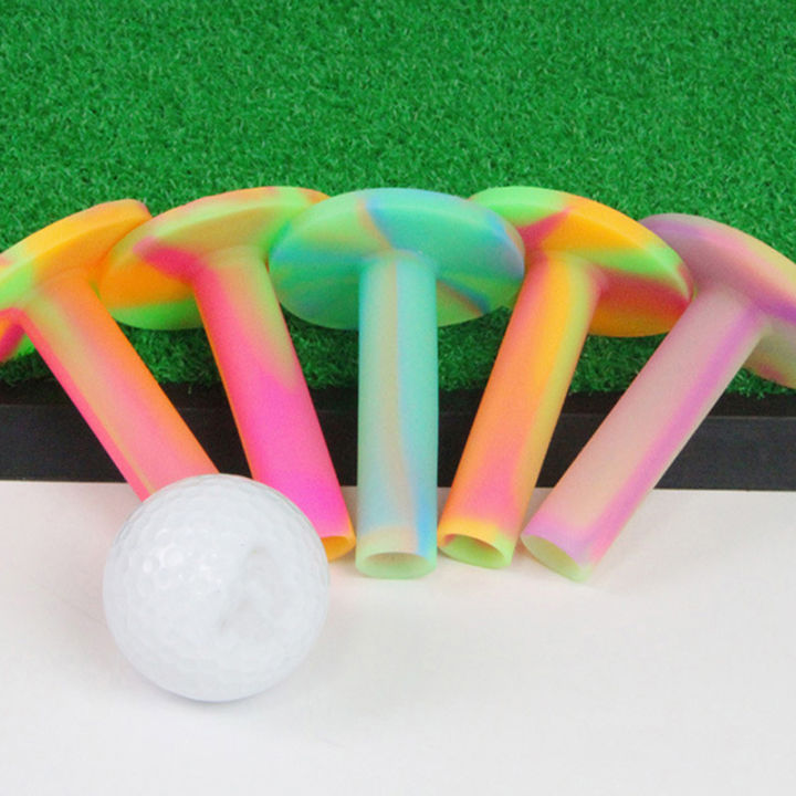 gude001เล็บกอล์ฟ1ชิ้น54มม-65มม-70มม-แท่นตั้งลูกกอล์ฟยางสีสันสดใสอุปกรณ์ที่ใส่ลูกกอล์ฟ