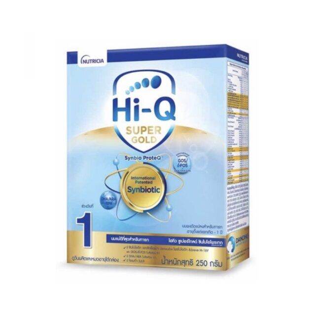 hi-q-นมผง-ไฮคิว-ซูเปอร์โกลด์-ซินไบโอโพรเทค-สูตร1-นมผงสำหรับเด็กแรกเกิด-1ปี-ขนาด-250-กรัม-1-กล่อง