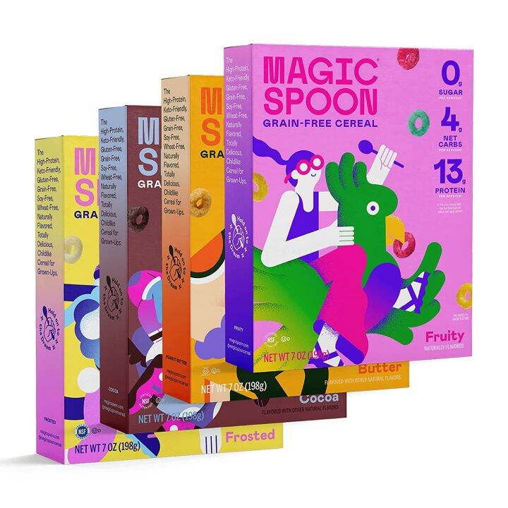 Magic Spoon Cereal - High Protein, Low Carb, Zero Sugar, Gluten & Grain ...