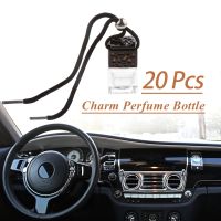 20 PCS HOME CAR HANGING AIR FRESHENER PERFUME FRAGRANCE DIFFUSER GLASS BOTTLE Empty Perfume Bottle For Auto RV Truck Trailer