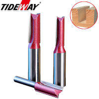 Tideway เกรดอุตสาหกรรม14 12 Shank เครื่องตัดกัดตรงตัด2ขลุ่ย Bits สำหรับไม้ทังสเตนคาร์ไบด์ CNC Bit