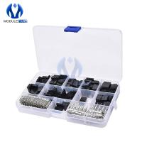 620pcs Dupont Connector 2.54mm Dupont Cable Jumper Wire Pin Header Housing Kit Male Crimp Pins Female Pin Terminal Connector