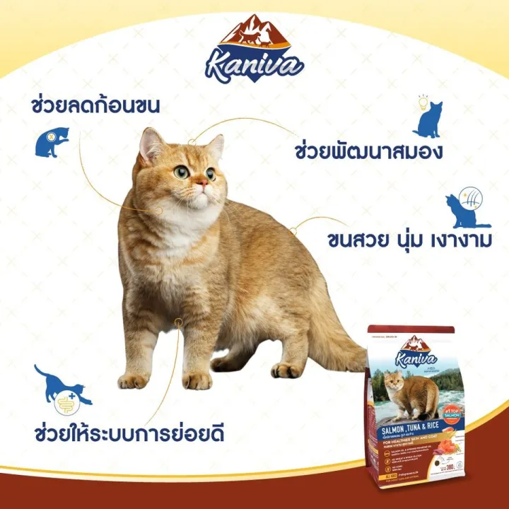kaniva-อาหารสำหรับแมวสูตรแซลมอนทูน่าและข้าว-3กก