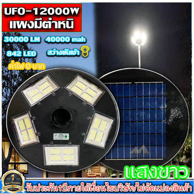 ไฟถนนไฟโซล่าเซลล์ UFO 12000W-W ไฟถนนแสงขาว พลังงานแสงอาทิตย์ LED SOLAR LIGHTแผงมีตำหนิแต่ไม่มีผลต่อการใช้นะคะ สินค้ารับประกัน1ปี