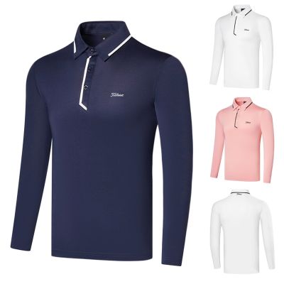 Titleist ANEW Callaway1 UTAA Castelbajac TaylorMade1 PXG1 Mizuno◕❣  Golf clothing mens outdoor sports polo shirt long-sleeved breathable perspiration quick-drying golf jersey T-shirt