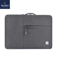 WIWU 13-14นิ้วซองใส่แล็ปท็อปกระเป๋าสำหรับโน๊ตบุ๊คคอมพิวเตอร์ Ultrabook MacBook Air/Pro กันน้ำ360 ° กระเป๋าแลปท็อปแขนที่จับแบบพกพากระเป๋าแล็ปท็อปสีเทา)