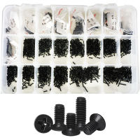 Phillips Black Flat Head Machine Screw Thread Metric Countersunk Bolt Assorment Kit Caronb Steel M1-M4