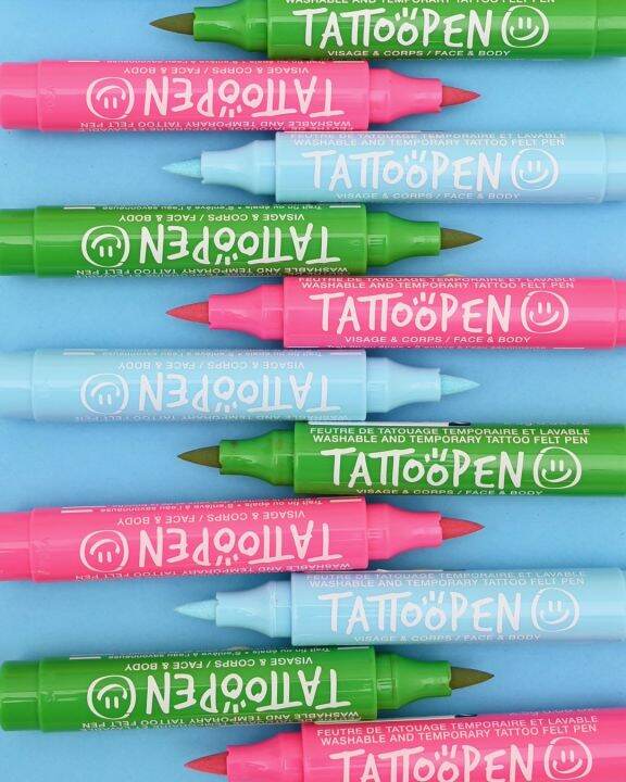 nailmatic-kids-ปากกาเพ้นท์หน้า-tattoo-pen-สีท้องฟ้า