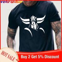 Goldorak (Grendizer) Mazinger Z T-Shirt Japanese Cartoon Design Summer MenS Tee Tops Short Sleeve Cotton Tshirt Hombre Camiseta