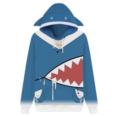 Hololive Vtuber Gawr Gura Shark 3D Print Hood Hoodie Sweatshirt Anime Jacket Coat