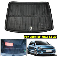 For Seat Leon 3 MK3 5F Cupra 2013 - 2020 Car Boot Liner Mat Cargo Tray Trunk Floor Car Mud Flap 2014 2015 2016 2017 2018 2019