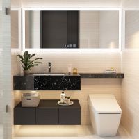 [COD] cabinet combination bathroom washbasin marble hotel style