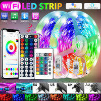 LED Strip Light RGB 5050 30 LEDm Cloud Ceiling Light Diode Flexible Tape Smart App Control Rainbow-Like Effect Lamp Gift