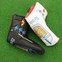 กันน้ำหนัง PU กอล์ฟใบมีดพัตเตอร์หัวหน้าครอบคลุม Headcover ป้องกันด้วยการปิดแม่เหล็กสำหรับพัตเตอร์คลับหัว17x13x10mm