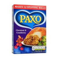 Import Foods? Paxo Chestnut &amp; Cranberry Stuffing Mix 170g แพ็กโซ่  เชสนัท แอนด์ แครนเบอร์รี สตัฟฟิง มิกซ์ 170 กรัม