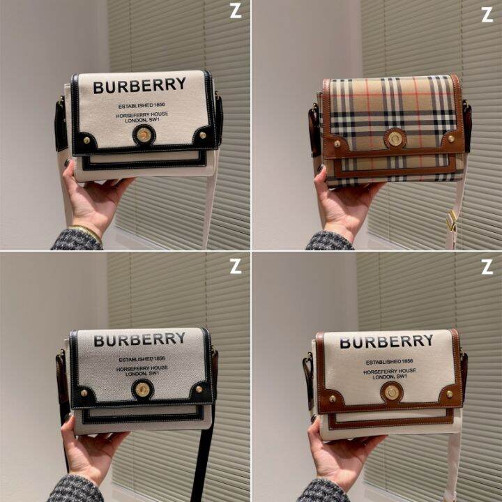 😍Burberry+ 😍100% Original Big-name Women's Messenger Bag Shoulder Bag ...