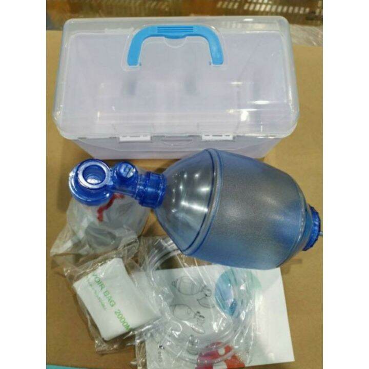 Lileigh Ambu Bag / Manual Resuscitator pvc adult oxygen tube mask adult