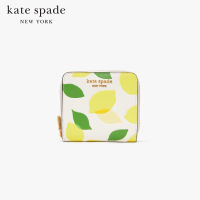 KATE SPADE NEW YORK MORGAN LEMON TOSS SMALL COMPACT WALLET KD452 กระเป๋าสตางค์