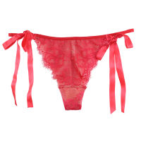 Annebra กางเกงใน ทรงตอง ผ้าลูกไม้ Thong Panty รุ่น AU3-813 สีเเดง, สีเทาเข้ม