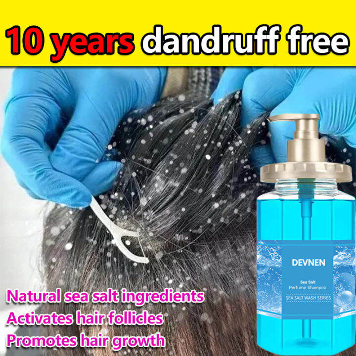 500ML Sea Salt Anti Dandruff Shampoo Hair growth Shampoo For Scalp