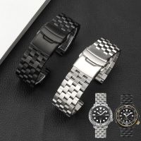 แท่งสแตนเลสสตีลสายนาฬิกาสำหรับ Seiko SRPD63K1 SKX007 009 175 173 No. 5ถังลายผีน้ำขนาด18มม. 20มม. 22มม.