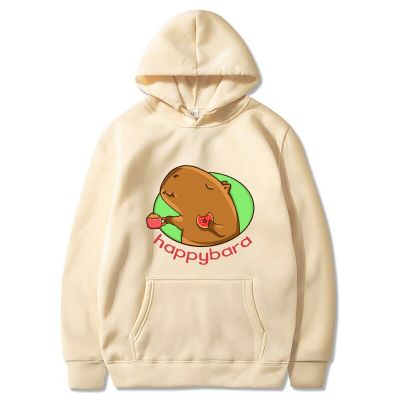 Autumn Winter Women Sweatshirt Jogging Kawaii Capybara Casual Hoodies Long Sleeve Men Pullover Hip Hop Y2K Aesthetic Streetwear Size Xxs-4Xl