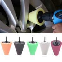 1pc Car Burnishing Foam Sponge Automotive Polishing Cone Shaped Buffing Pads For Car Wheel Hub Care Metal Pad Polishing tool