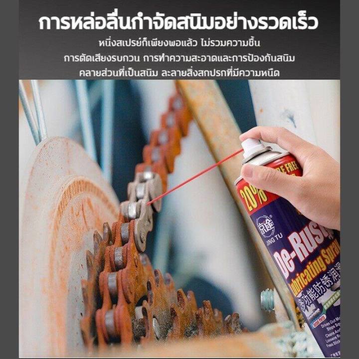 ขจัดสนิมอย่างรวดเร็-น้ำยากัดสนิม-น้ำยาล้างสนิม-สเปรย์กันสนิม-น้ำยาขจัดสนิม-550ml-ตัดเสียงรบกวน-ล้างสนิม-ทำความสะอาดผิวโลหะ-น้ำยาล้างสนิมและเคลือบผิวโลหะ-สูตรเข้มข้น-สเปย์กันสนิม-น้ำยาขัดสนิม-น้ำยากัดส