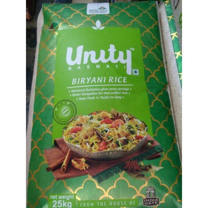 25kg, unity Basmati Rice/Beras Basmati / Biryani Rice,Long Rice best quality Lazada